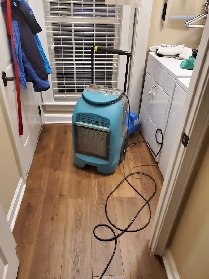 Commercial dehumidifier deployed for Flood Damage Cleanup in Goldenrod