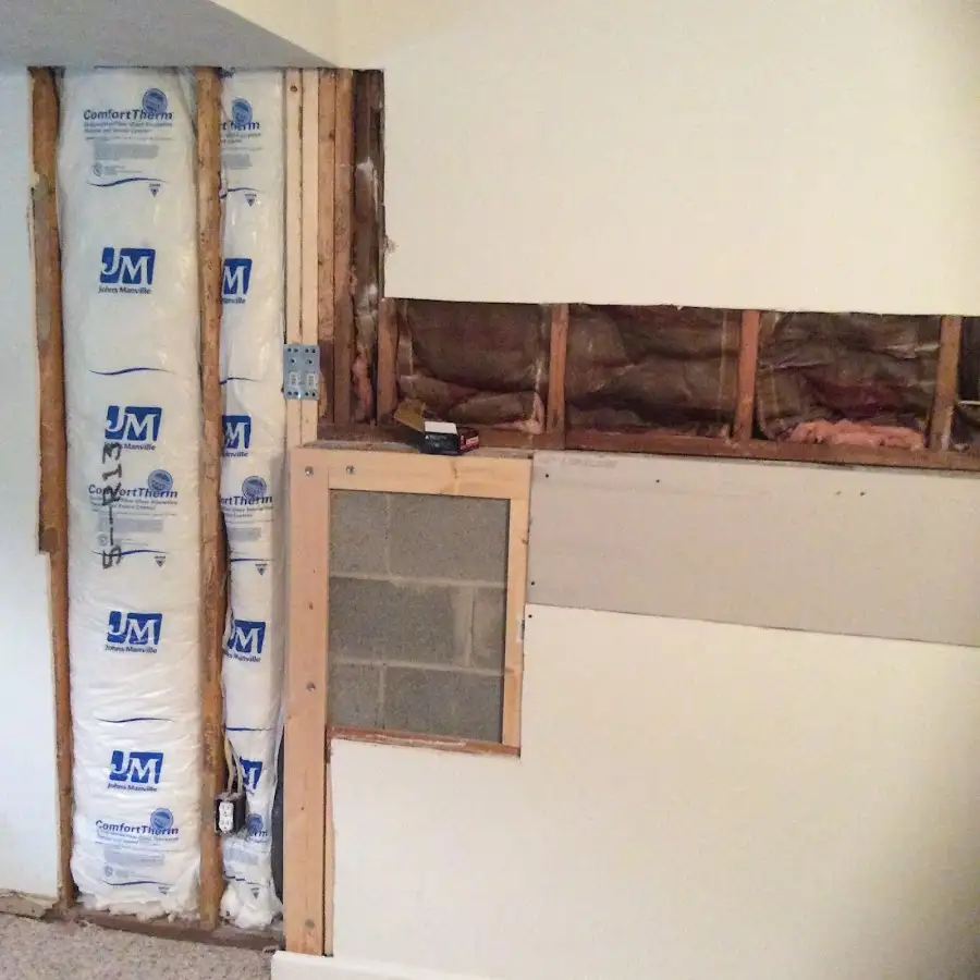 Wall insulation replacement during Structural Drying in Goldenrod